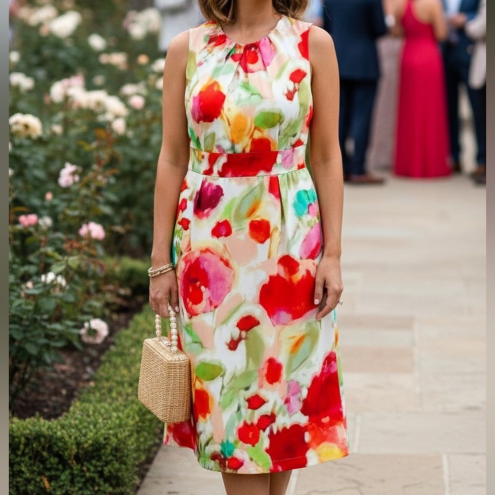 Kate Spade Sz 0 Floral Classy Dress Lined Designer